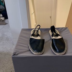 NWOT ZARA Basic Black Espadrille Flats